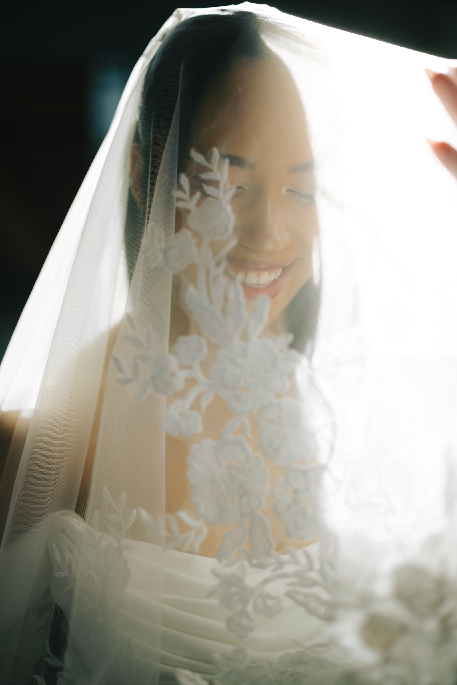 Kevin and Rachel celebrating after being pronounced married at The Colony House
