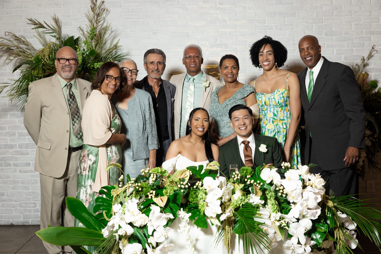 Kevin and Rachel laughing together during the ceremony at The Colony House