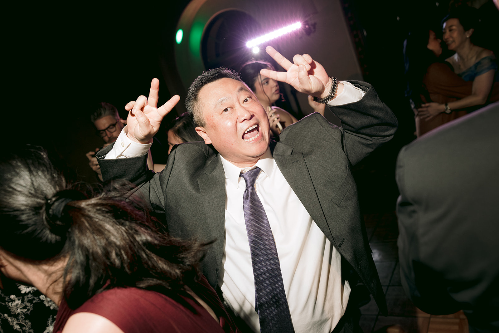 Dance floor at the reception