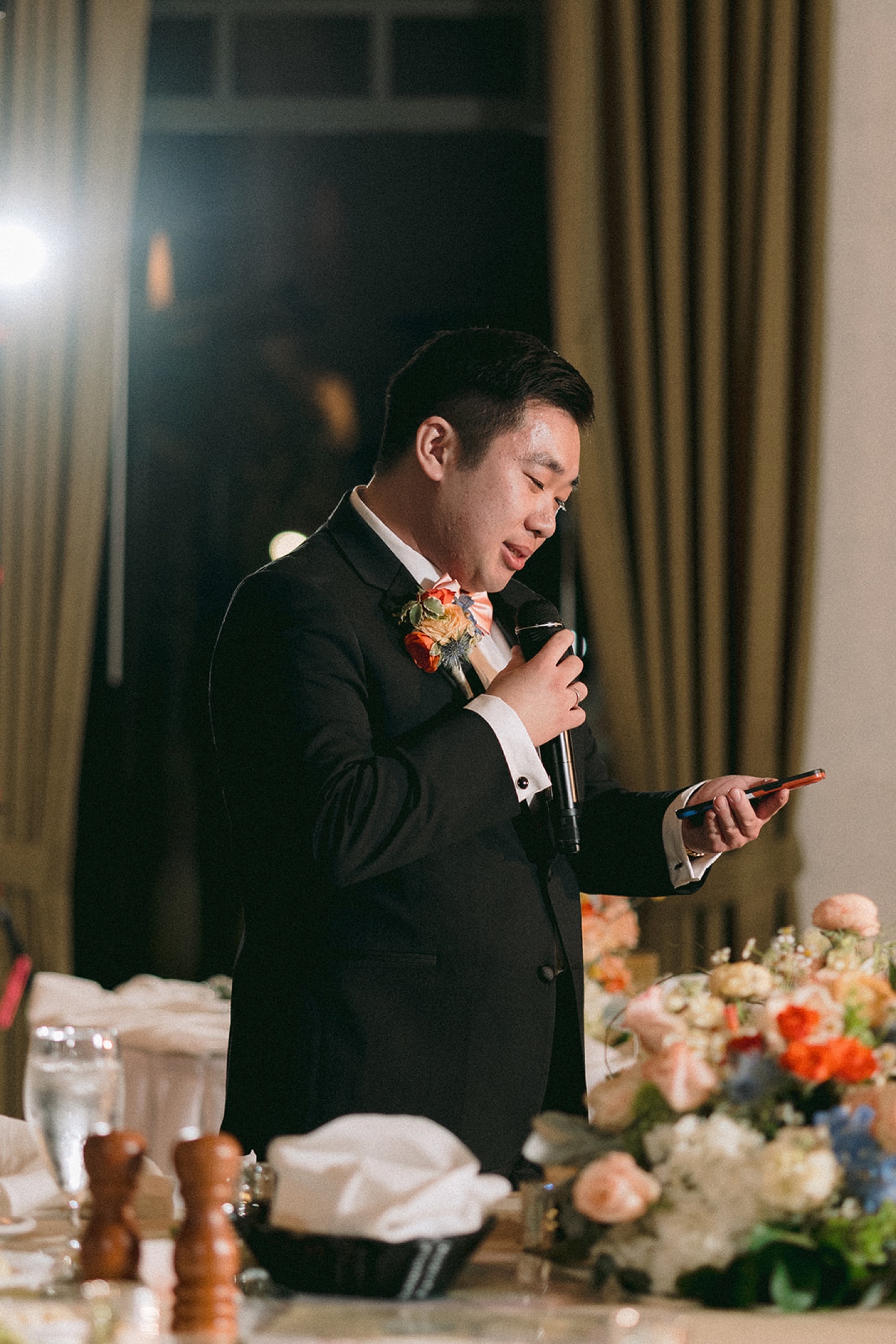 Best man speech at the reception