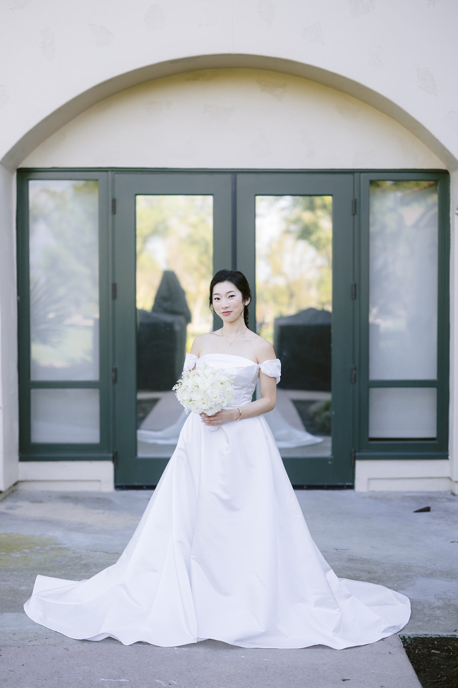 Couple walking together at South Hills Country Club grounds