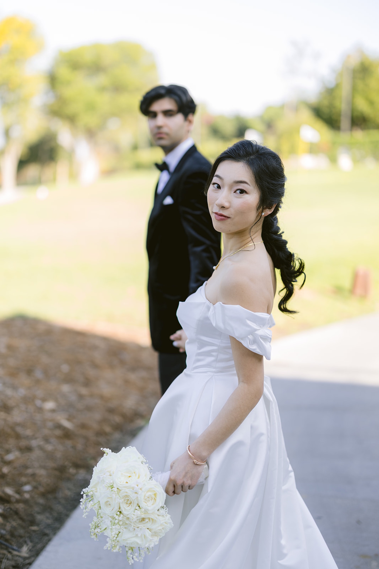 Wedding portrait at South Hills Country Club
