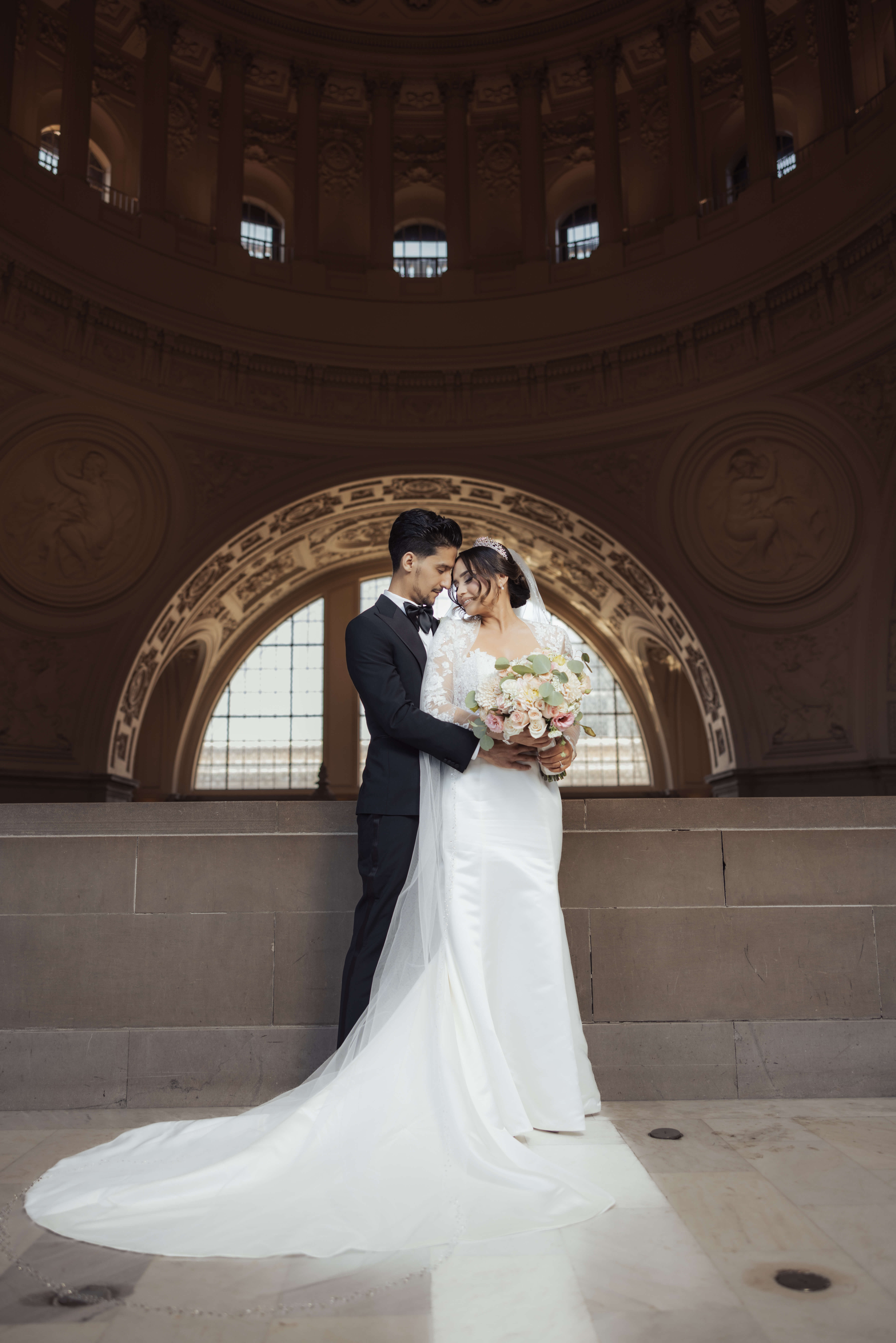 Elegant reception at The Langham Huntington in Pasadena